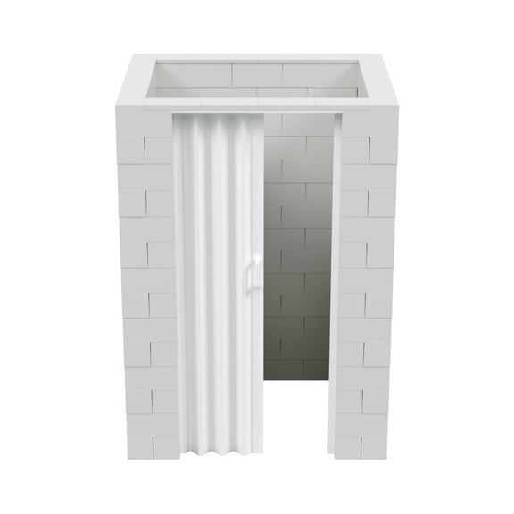 EverBlock 4’ x 5’ x 7’ Lactation Room Kit Full Room | 3’ x 7’ Doorway | Modular Building Blocks | Room Divider & Partition | Easy to Connect & Reuse | Indoor & Outdoor Use