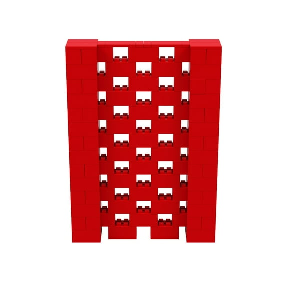EverBlock 5’ x 7’ Open Stagger Wall Kit | Modular Building Blocks | Wall System for Display & Structures | Room Divider & Partition | Easy to Connect & Reuse | Indoor & Outdoor Use