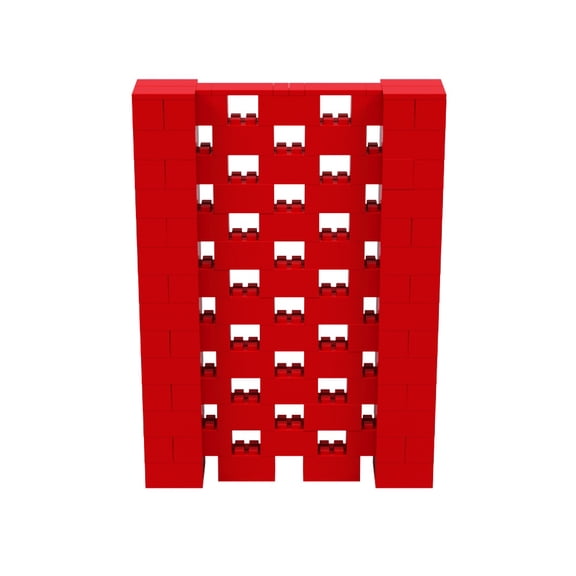 EverBlock 5’ x 7’ Open Stagger Wall Kit | Modular Building Blocks | Wall System for Display & Structures | Room Divider & Partition | Easy to Connect & Reuse | Indoor & Outdoor Use