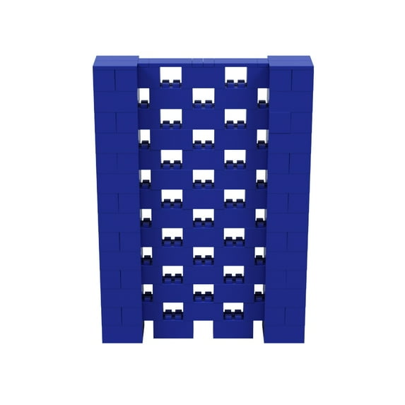 EverBlock 5’ x 7’ Open Stagger Wall Kit | Modular Building Blocks | Wall System for Display & Structures | Room Divider & Partition | Easy to Connect & Reuse | Indoor & Outdoor Use