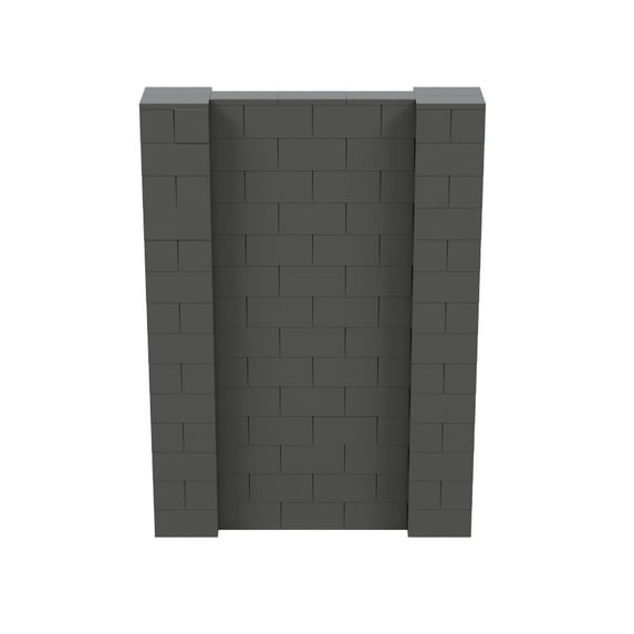 EverBlock 5’ x 7’ Wall Kit | Modular Building Blocks | Wall System for Building, Display & Structures | Room Divider & Partition | Easy to Connect & Reuse | Indoor & Outdoor Use