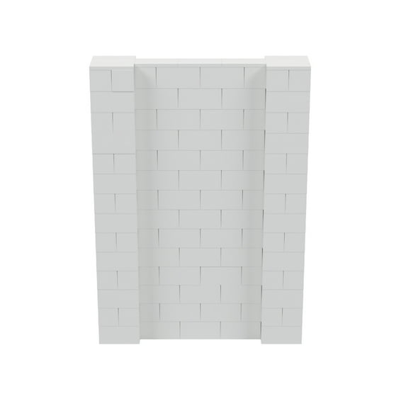 EverBlock 5’ x 7’ Wall Kit | Modular Building Blocks | Wall System for Building, Display & Structures | Room Divider & Partition | Easy to Connect & Reuse | Indoor & Outdoor Use