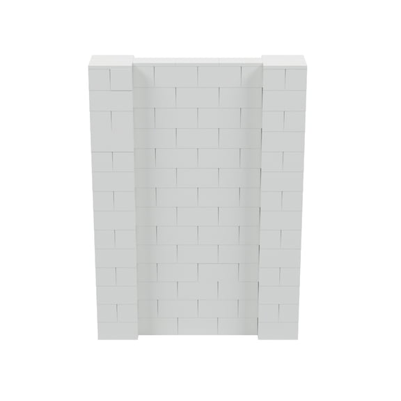 EverBlock 5’ x 7’ Wall Kit | Modular Building Blocks | Wall System for Building, Display & Structures | Room Divider & Partition | Easy to Connect & Reuse | Indoor & Outdoor Use