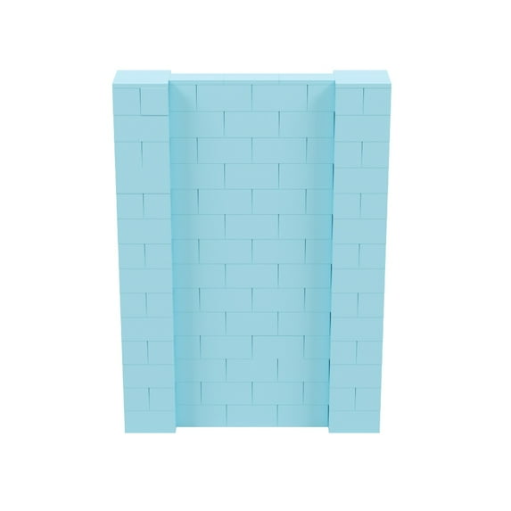 EverBlock 5’ x 7’ Wall Kit | Modular Building Blocks | Wall System for Building, Display & Structures | Room Divider & Partition | Easy to Connect & Reuse | Indoor & Outdoor Use