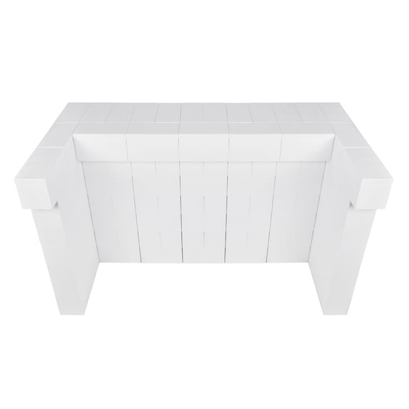 EverBlock 6’ Cantilever Bar & Counter Kit | For Home, Sales or Event Use | Giant Building Blocks | Easy to Connect & Reuse | Indoor & Outdoor Use | Build Displays & Structures | Light Blue