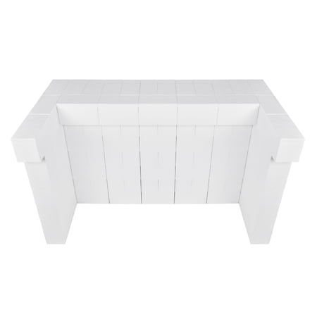 EverBlock 6’ Cantilever Bar & Counter Kit | For Home, Sales or Event Use | Giant Building Blocks | Easy to Connect & Reuse | Indoor & Outdoor Use | Build Displays & Structures | White