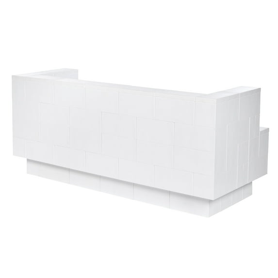EverBlock 6’ Sofa with Cantilever Kit | Modular Seating Bench & Lounge | Giant Building Blocks | Easy to Connect & Reuse | Indoor & Outdoor Use | Build Displays & Structures | Light Blue