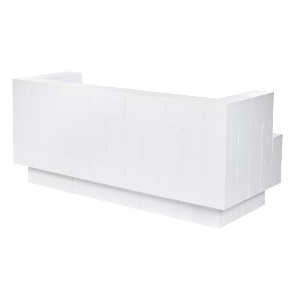 EverBlock 6’ Sofa with Cantilever Kit | Modular Seating Bench & Lounge | Giant Building Blocks | Easy to Connect & Reuse | Indoor & Outdoor Use | Build Displays & Structures | Light Blue