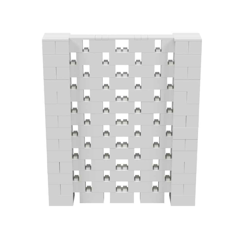 Stackable Wall Block EverBlock 6’ x 7’ Open Stagger Wall Kit | Modular Building Blocks ...
