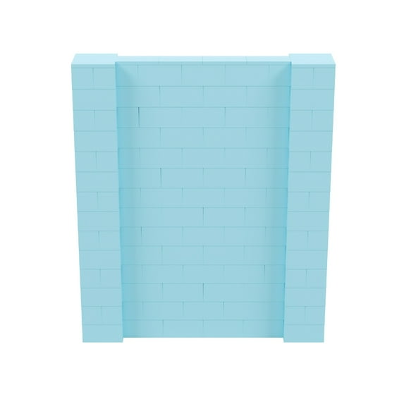 EverBlock 6’ x 7’ Wall Kit | Modular Building Blocks | Wall System for Building, Display & Structures | Room Divider & Partition | Easy to Connect & Reuse | Indoor & Outdoor Use