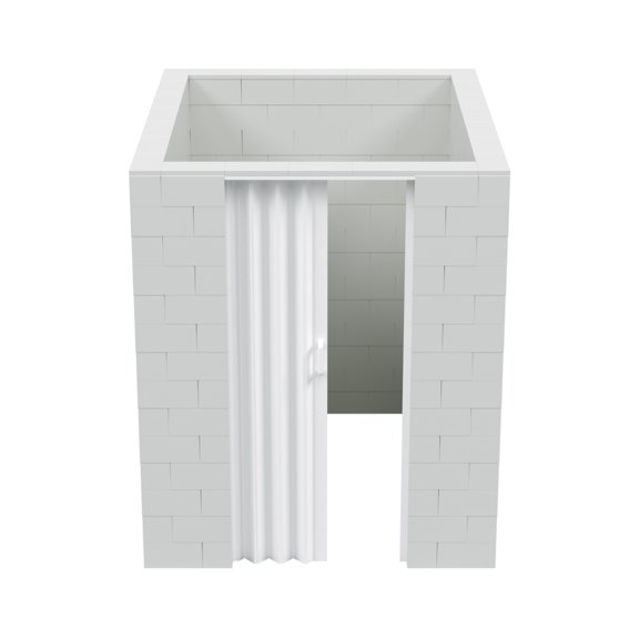 EverBlock 6' x 7' x 7' Lactation Room Kit Full Room - Translucent
