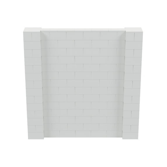 EverBlock 7’ x 7’ Wall Kit | Modular Building Blocks | Wall System for Building, Display & Structures | Room Divider & Partition | Easy to Connect & Reuse | Indoor & Outdoor Use
