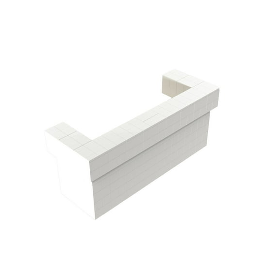 EverBlock 8’ Full 2 Layer Cantilever Bar & Counter Kit | For Home or Event Use | Giant Building Blocks | Easy to Connect & Reuse | Indoor & Outdoor Use | Build Displays & Structures | Transluscent