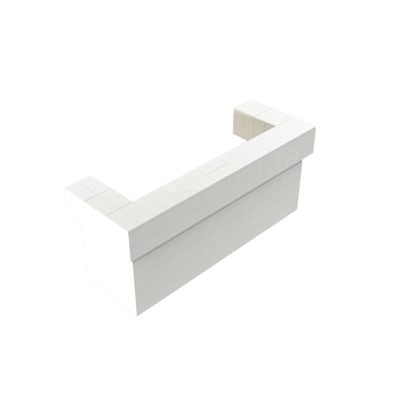 EverBlock 8’ Full 2 Layer Cantilever Bar & Counter Kit | For Home, Sales or Event Use | Giant Building Blocks | Easy to Connect & Reuse | Indoor & Outdoor Use | Build Displays & Structures | Black