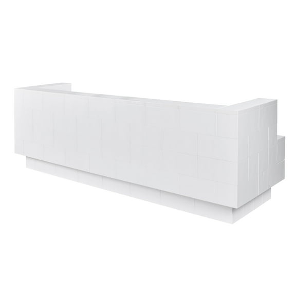 EverBlock 8’ Sofa with Cantilever Kit | Modular Seating Bench & Lounge | Giant Building Blocks | Easy to Connect & Reuse | Indoor & Outdoor Use | Build Displays & Structures | Light Blue