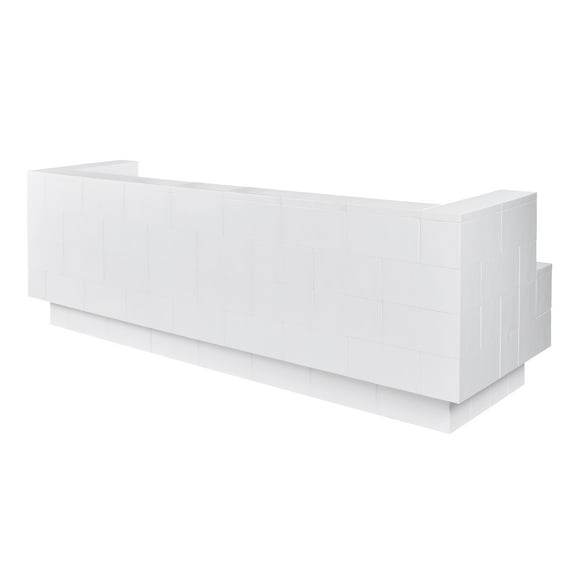 EverBlock 8’ Sofa with Cantilever Kit | Modular Seating Bench & Lounge | Giant Building Blocks | Easy to Connect & Reuse | Indoor & Outdoor Use | Build Displays & Structures | Yellow