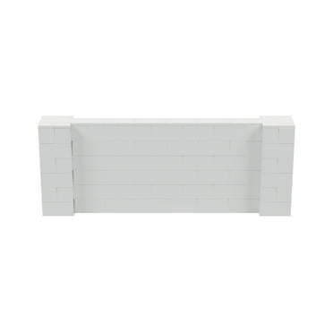 EverBlock 8’ x 3’ Pony Wall Kit | Modular Building Blocks | Wall System for Building, Display & Structures | Room Divider & Partition | Easy to Connect & Reuse | Indoor & Outdoor Use