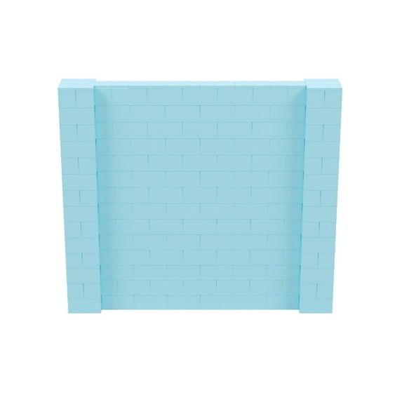 EverBlock 8’ x 7’ Wall Kit | Modular Building Blocks | Wall System for Building, Display & Structures | Room Divider & Partition | Easy to Connect & Reuse | Indoor & Outdoor Use