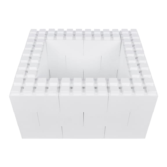 EverBlock Coffee Table Base Kit | 36” x 30” x 19” | Giant Building Blocks | Easy to Connect & Reuse | Indoor & Outdoor Use | Build Displays & Structures | Blue