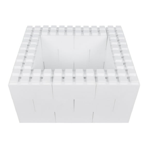 EverBlock Coffee Table Base Kit | 36” x 30” x 19” | Giant Building Blocks | Easy to Connect & Reuse | Indoor & Outdoor Use | Build Displays & Structures | Transluscent