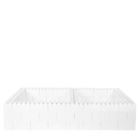EverBlock Full Bed Frame Kit | 5’ x 7’ 6” x 1’ 6” | Modular Beds, Frames & Headboards | Giant Building Blocks | Easy to Connect & Reuse | Indoor & Outdoor Use | Light Blue