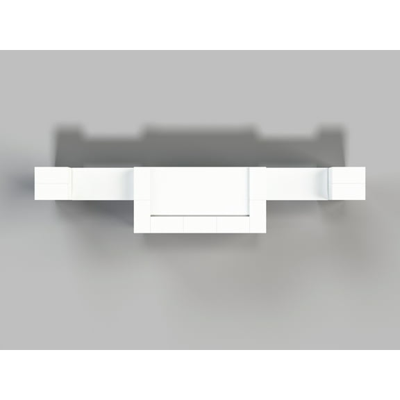 EverBlock Large Counter with Wings Catering Kit | 10’ x 2’ x 3’ 1” | Riser & Server Station | Giant Building Blocks | Easy to Connect & Reuse | Indoor & Outdoor Use | Translucent