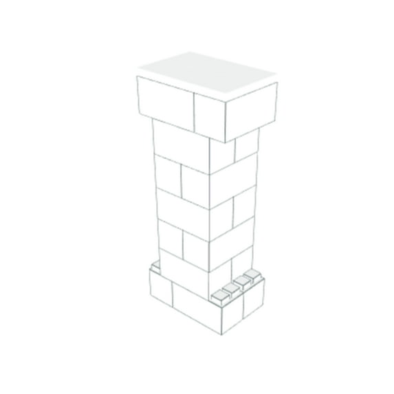 EverBlock Lectern Kit, 43 H x 18 W | For Podiums, Pulpits, Stands | Giant Building Blocks | Easy to Connect & Reuse | Indoor & Outdoor Use | Build Displays & Structures | Blue