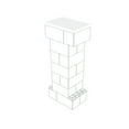 thumbnail image 1 of EverBlock Lectern Kit, 43 H x 18 W | For Podiums, Pulpits, Stands | Giant Building Blocks | Easy to Connect & Reuse | Indoor & Outdoor Use | Build Displays & Structures | Dark Gray, 1 of 1