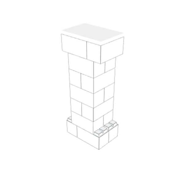 EverBlock Lectern Kit, 43 H x 18 W | For Podiums, Pulpits, Stands | Giant Building Blocks | Easy to Connect & Reuse | Indoor & Outdoor Use | Build Displays & Structures | Dark Gray