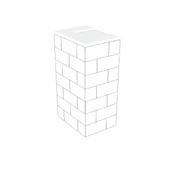 EverBlock Lectern Kit, 43” H x 24” W | For Podiums, Pulpits, Stands | Giant Building Blocks | Easy to Connect & Reuse | Indoor & Outdoor Use | Build Displays & Structures | Yellow