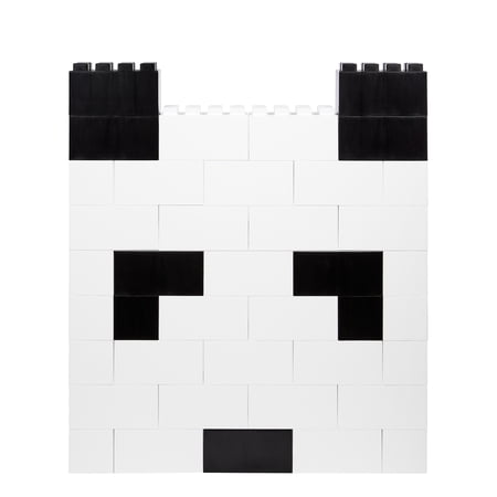 EverBlock Panda Animal Desk Kit with Stool | 48”L x 24”W x 54”H | Modular Building Blocks | Kids Work Desk | Durable Construction | Easy to Connect & Reuse | Indoor & Outdoor Use