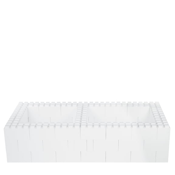 EverBlock Single Bed Frame Kit | 3’ x 6’ 6” x 1’ 7” | Modular Beds, Frames & Headboards | Giant Building Blocks | Easy to Connect & Reuse | Indoor & Outdoor Use | Green