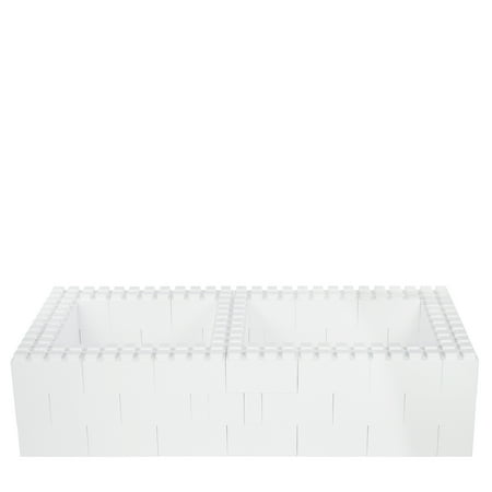 EverBlock Single Bed Frame Kit | 3’ x 6’ 6” x 1’ 7” | Modular Beds, Frames & Headboards | Giant Building Blocks | Easy to Connect & Reuse | Indoor & Outdoor Use | Red