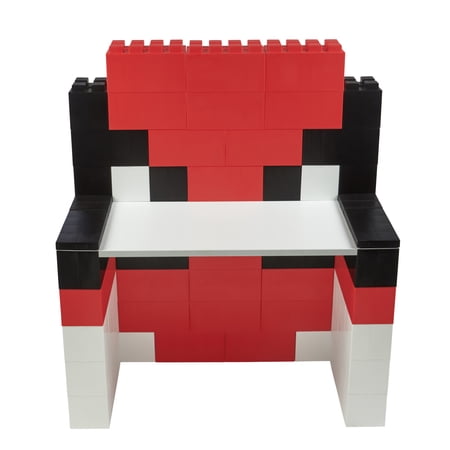 EverBlock Spider-Man Superhero Desk Kit with Stool | 48”L x 24”W x 54”H | Modular Building Blocks | Kids Work Desk | Durable Construction | Easy to Connect & Reuse | Indoor & Outdoor Use