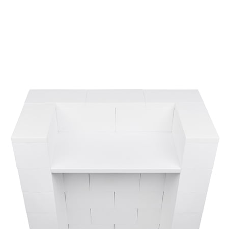 EverBlock Staggered Lectern Kit, 49” H x 36” W | For Podiums, Pulpits, Stands | Giant Building Blocks | Easy to Connect & Reuse | Indoor & Outdoor Use | Build Displays & Structures | Green