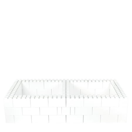 EverBlock Twin Bed Frame Kit | 3’ 6" x 7’ x 1’ 7” | Modular Beds, Frames & Headboards | Giant Building Blocks | Easy to Connect & Reuse | Indoor & Outdoor Use | Blue