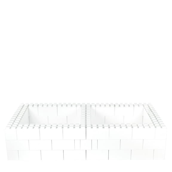 EverBlock Twin Bed Frame Kit | 3’ 6" x 7’ x 1’ 7” | Modular Beds, Frames & Headboards | Giant Building Blocks | Easy to Connect & Reuse | Indoor & Outdoor Use | Blue