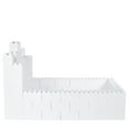 thumbnail image 1 of EverBlock Twin Bed Surround with Headboard Kit | 4’ 6” x 7’ 6“ x 1’ 7” | Modular Bed, Frame & Headboard | Giant Building Blocks | Easy to Connect & Reuse | Orange, 1 of 1