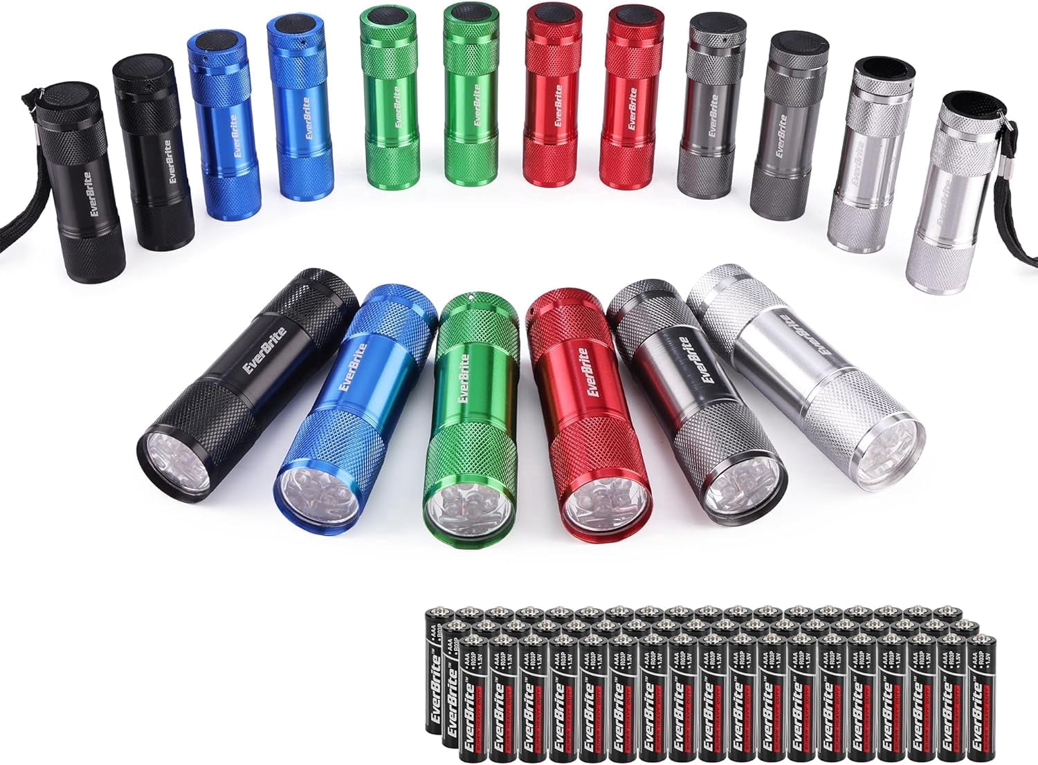 Flashlights And Insects EverBrite 18-Pack Mini LED Flashlight Set - Portable Flashlights Ideal ...