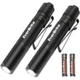 thumbnail image 1 of EverBrite LED Pocket Pen Light Flashlight, 2-Pack Small Mini Penlight with High Lumens and 3 Modes, AAA Battery Included, Compact Flashlights for Inspection, Repairing and Outdoor, 1 of 7