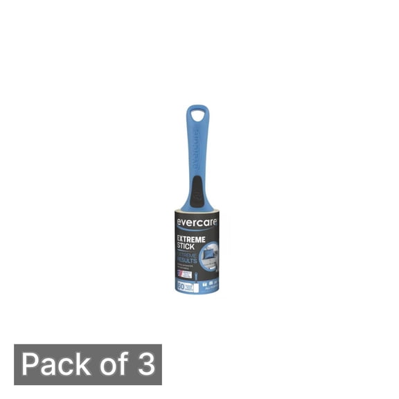 Evercare Extreme Stick Adhesive Lint Rollers (Pack of 3)