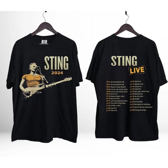 EverFind Sting Tour Shirt 2024 Official Merchandise, Sting 2024 Tour
