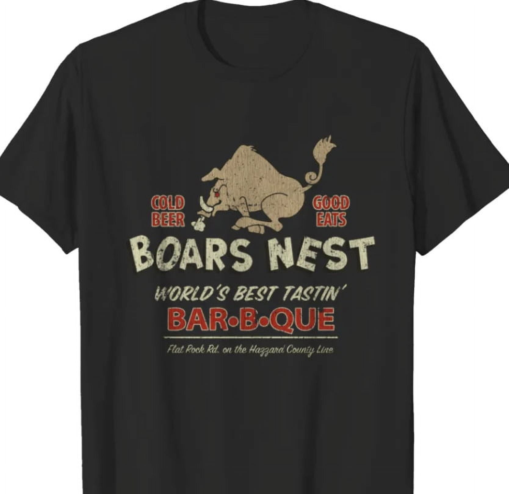 T-shirt Logo Boars Nest The Dukes Of Hazzard Flambant