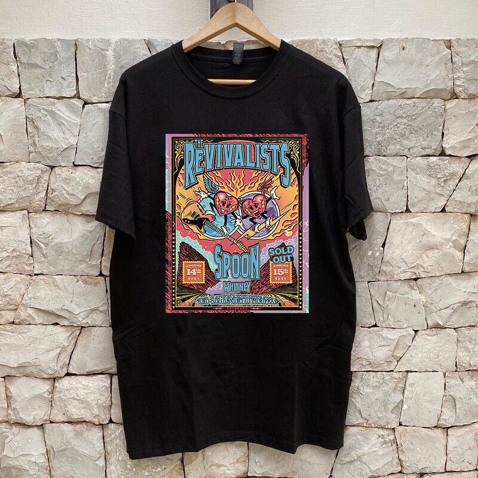 EverFind The Revivalists Band Tour 2024 Red Rocks T Shirt Full Size S