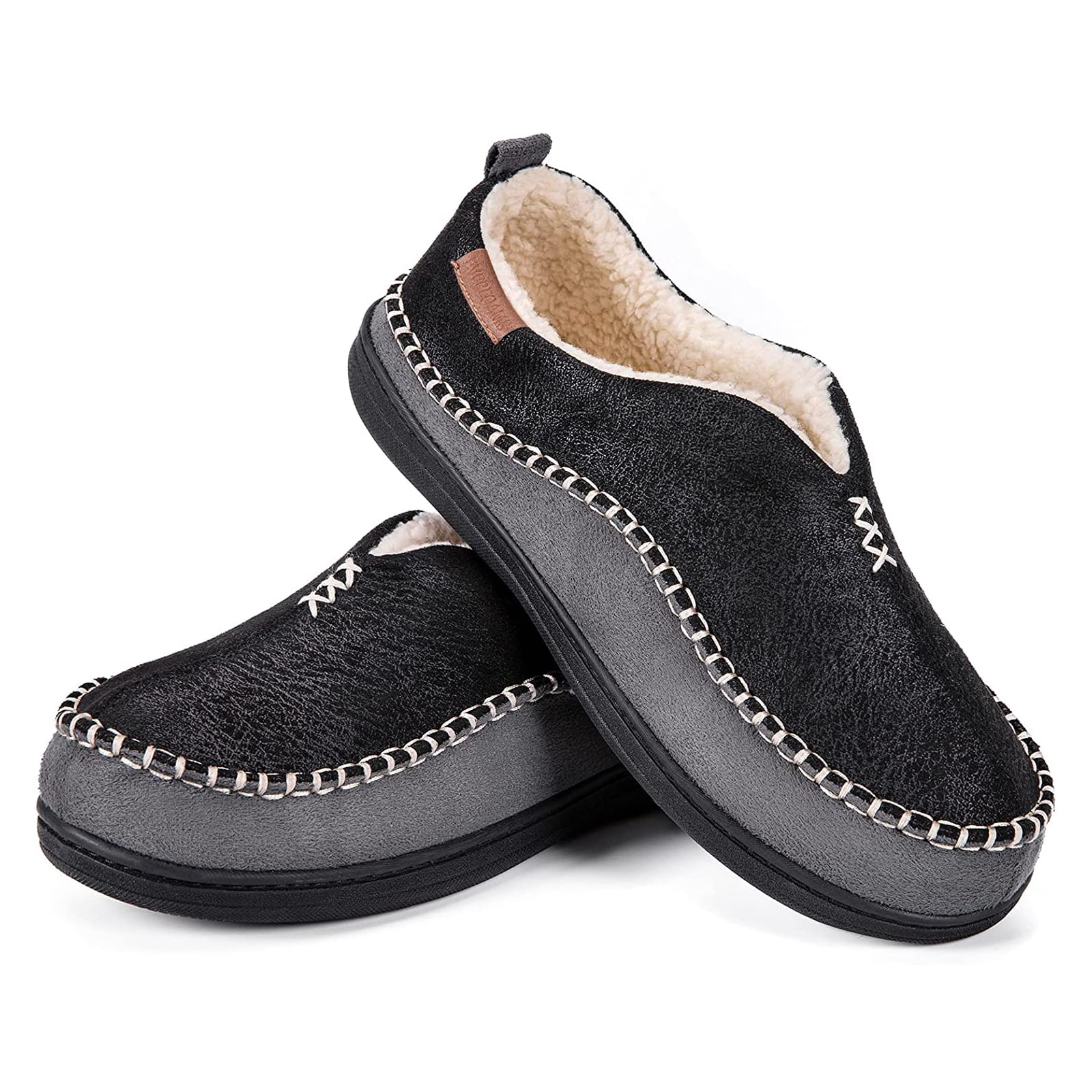 mens suede moccasin slippers