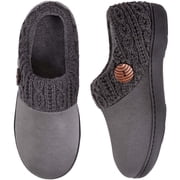 EverFoams Womens Warm Memory Foam House Shoes Indoor Outdoor Winter Slippers with Rubber