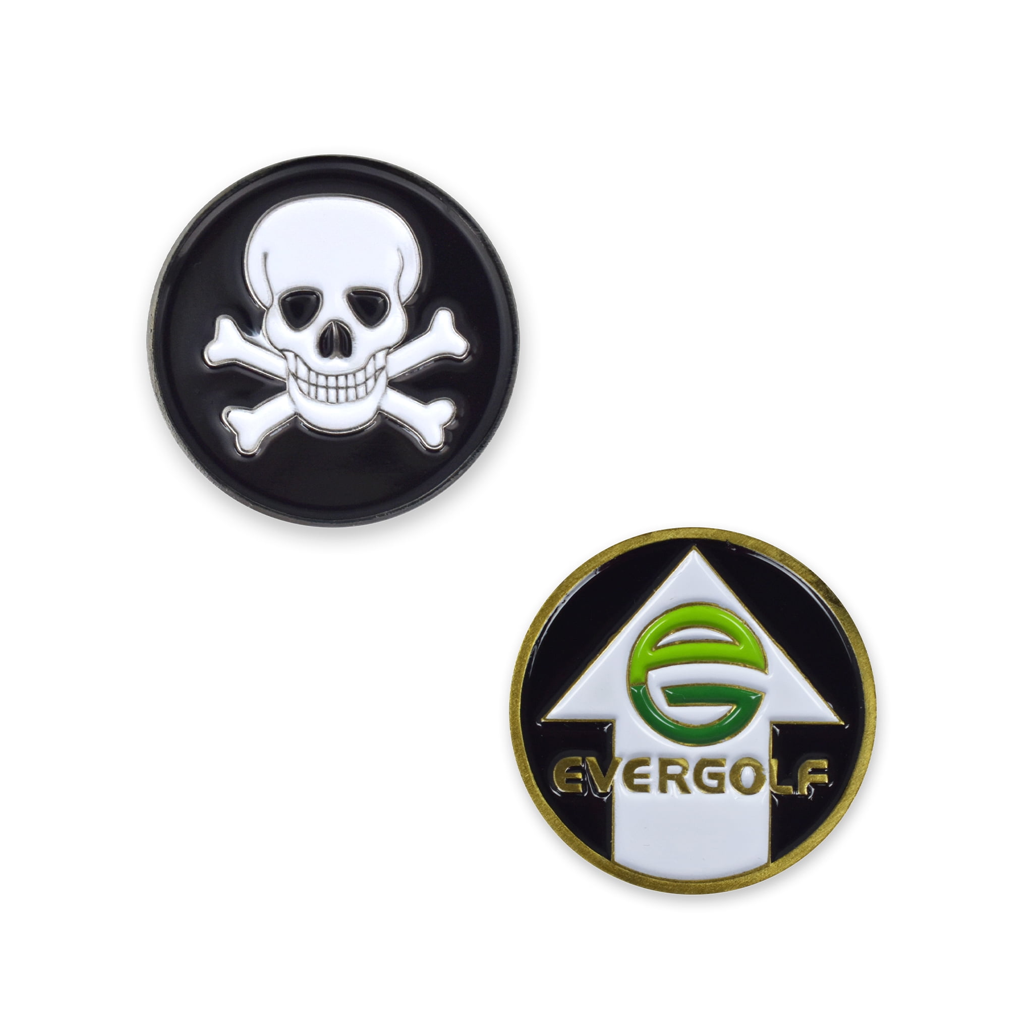 Skull & Crossbones Golf Ball Marker 2 Markers