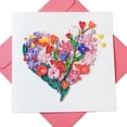 thumbnail image 1 of EverLove Unique Quilling Card - Heart Shaped Flower Design | Handmade Greeting Card for Birthday, Anniversary, Christmas, Mother’s Day, Thank You, Friends & Loved Ones, 1 of 6