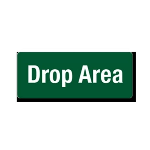 EverMark Drop Area Clip-On Sign