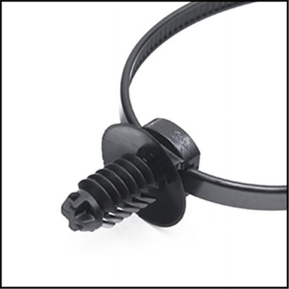 EverMark EM-08-50-FT-0-L 8 in. Ultra Violet Black Fir Tree Cable Tie, 50 lbs - Pack of 50